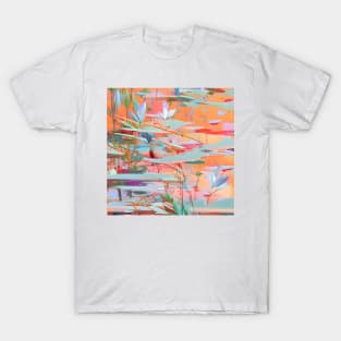 Lily Pond Abstract T-Shirt